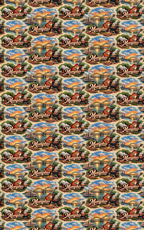 Memphis Blues & BBQ - London Penny Gift Wrap