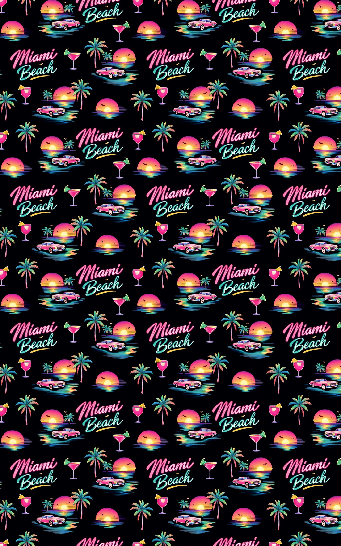 Miami Beach Retro Waves
