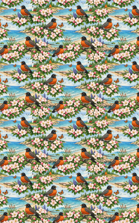Michigan Flora & Fauna - London Penny Gift Wrap