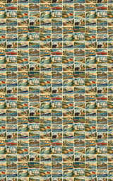 Michigan Postcard Memories - London Penny Gift Wrap