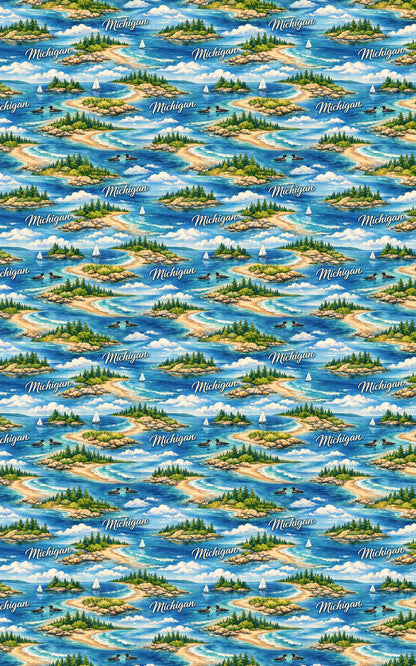 Michigan Great Lakes Calm Icons