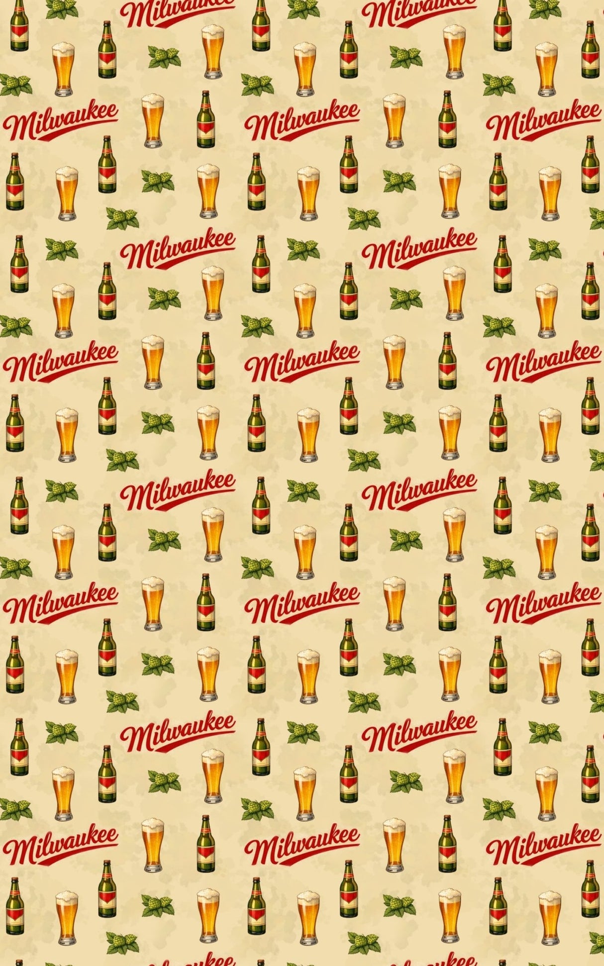 Milwaukee Brew Town Beats - London Penny Gift Wrap