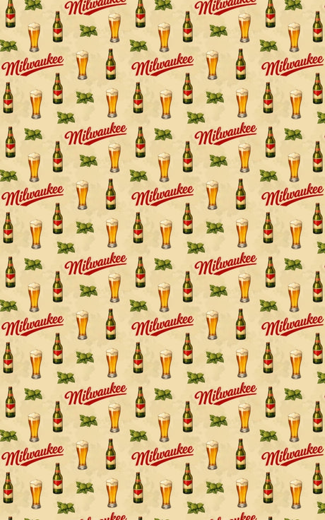 Milwaukee Brew Town Beats - London Penny Gift Wrap