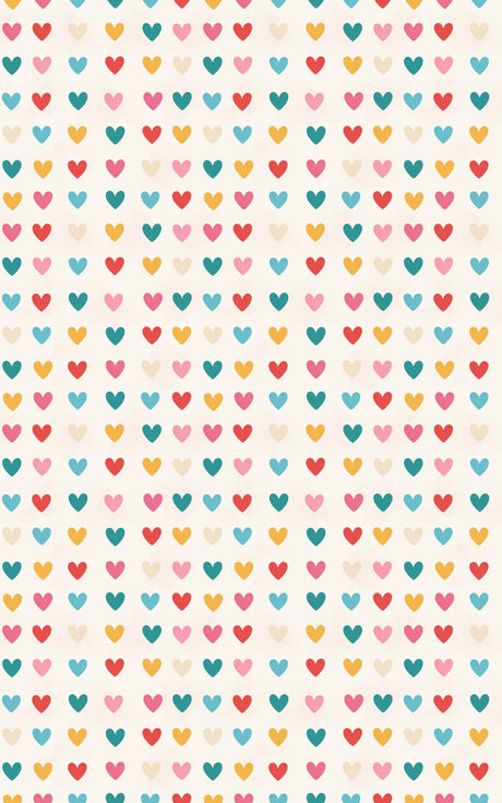 Minimal Heart Grid - London Penny Gift Wrap