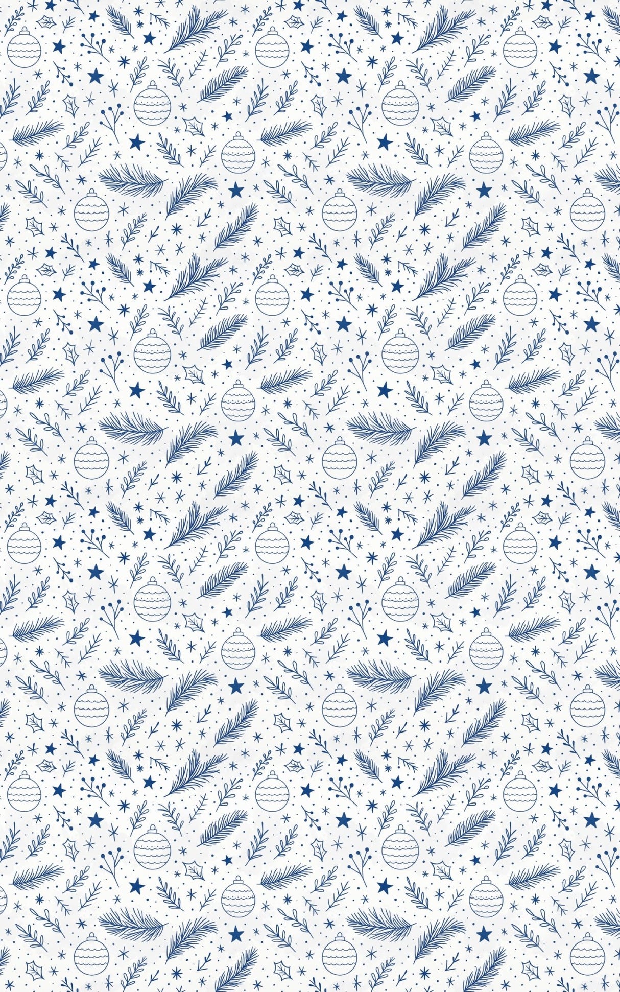Minimal White Ornament Lines - London Penny Gift Wrap