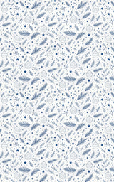 Minimal White Ornament Lines - London Penny Gift Wrap