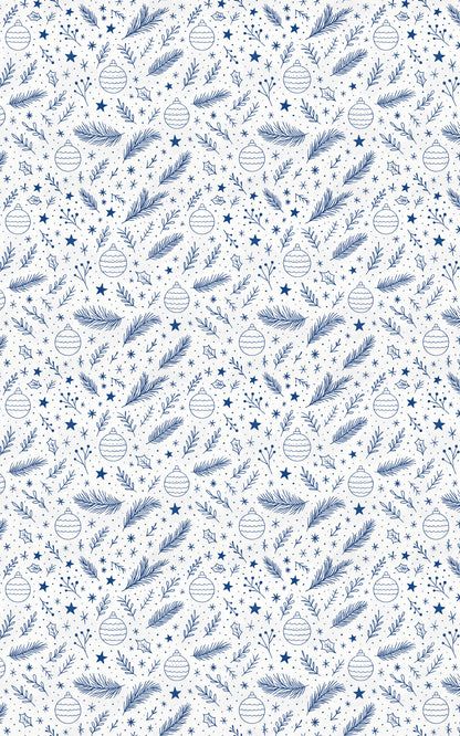 Minimal White Ornament Lines