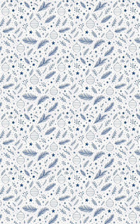 Minimal White Ornament Lines - London Penny Gift Wrap