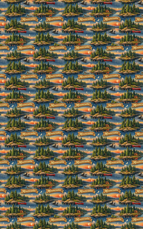 Minnesota Northwoods Serenity - London Penny Gift Wrap