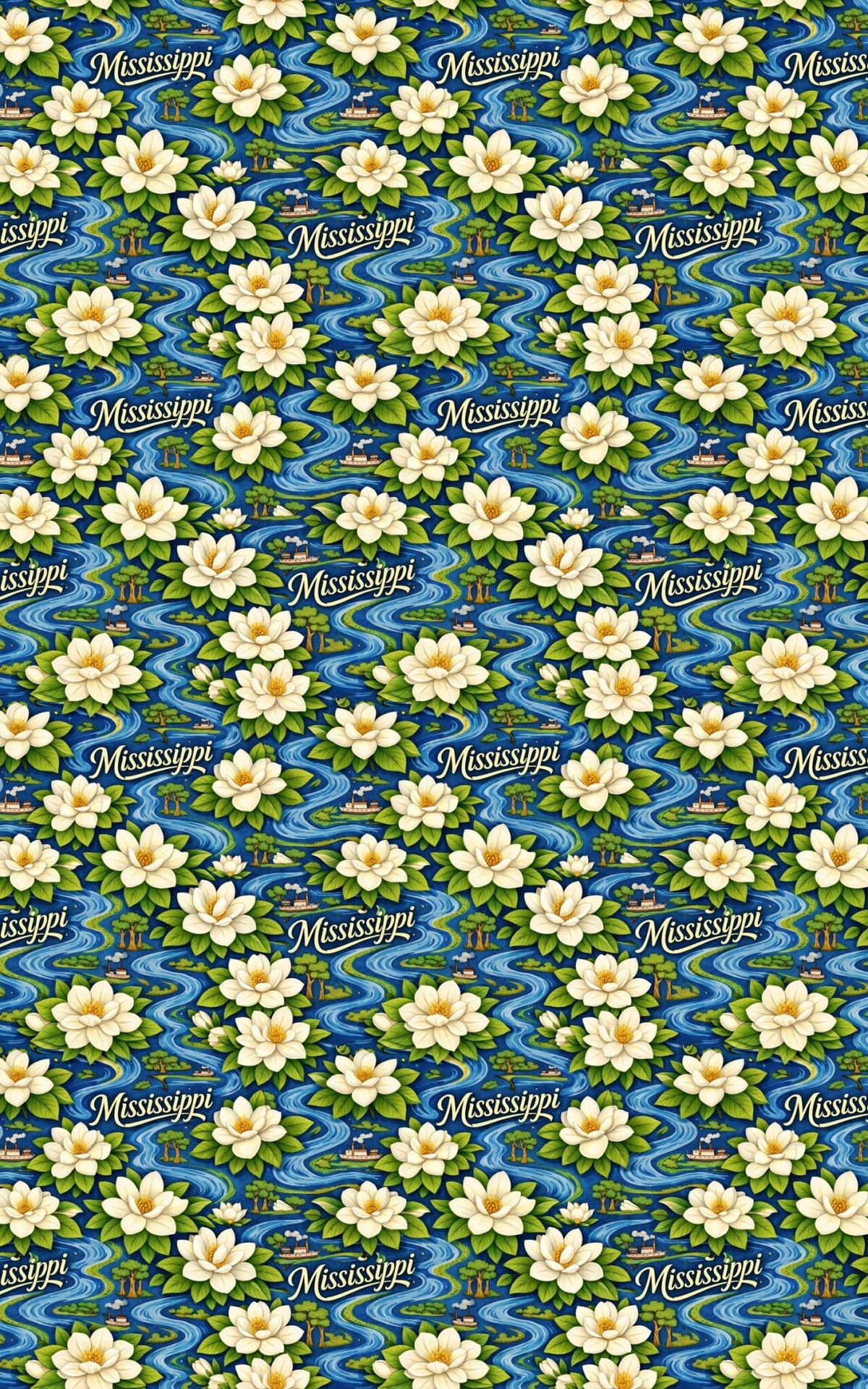 Mississippi River Magnolia - London Penny Gift Wrap