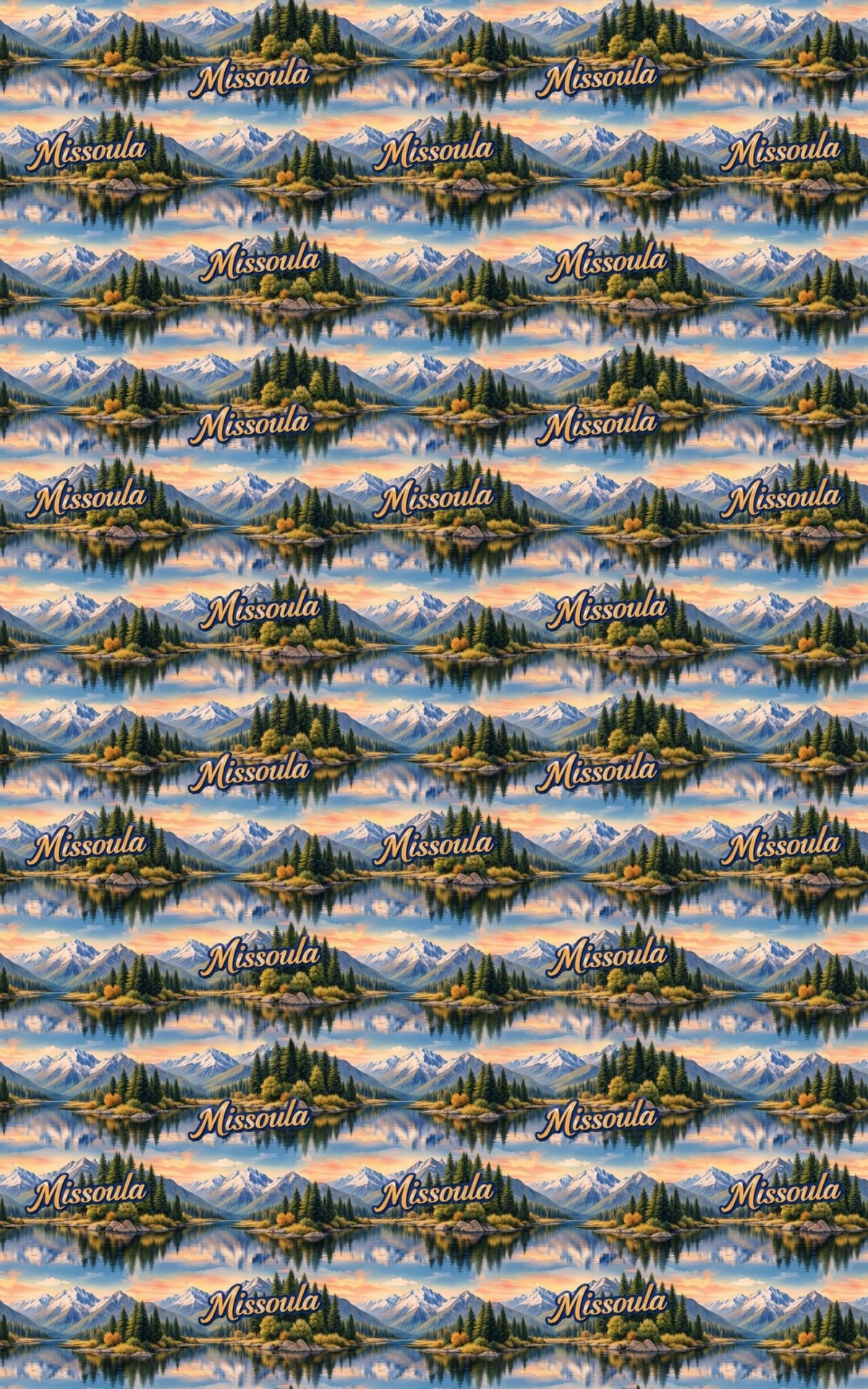 Missoula Riverbend Warmth - London Penny Gift Wrap