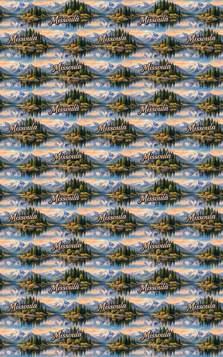 Missoula Riverbend Warmth - London Penny Gift Wrap