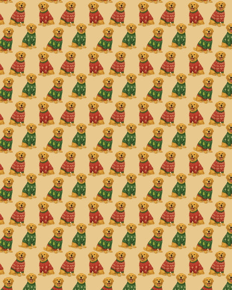 Golden Sweater Party Sherpa Blanket - London Penny Gift Wrap