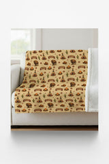 Oklahoma Western Prairie Sherpa Blanket - London Penny Gift Wrap