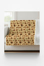 Oklahoma Western Prairie Sherpa Blanket - London Penny Gift Wrap