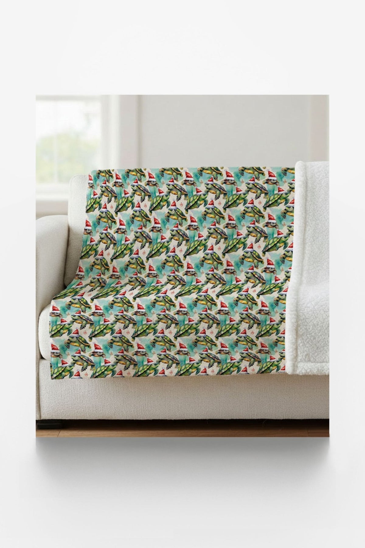 Shell-abrate the Holidays Sherpa Blanket - London Penny Gift Wrap