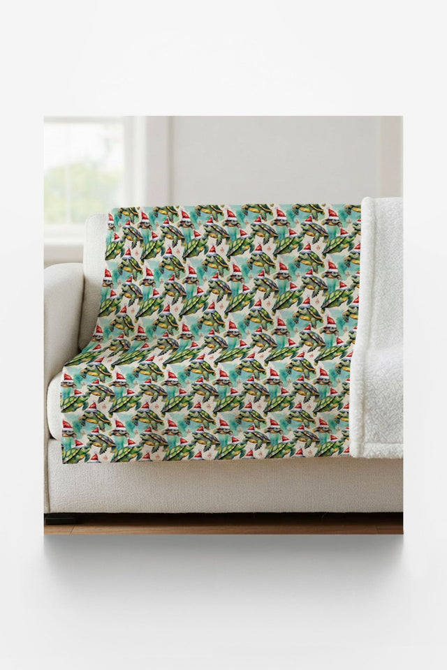 Shell-abrate the Holidays Sherpa Blanket - London Penny Gift Wrap