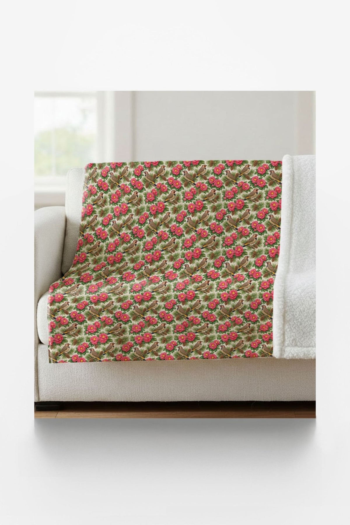 Alabama Flora & Fauna Sherpa Blanket - London Penny Gift Wrap