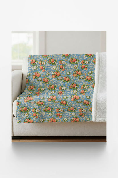 Georgia Peach State Classic Sherpa Blanket