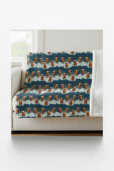 Highland Holiday Magic Sherpa Blanket - London Penny Gift Wrap