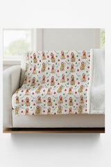Twinkling Golden Pup Sherpa Blanket - London Penny Gift Wrap