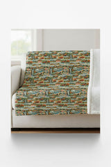 Vermont Postcard Memories Sherpa Blanket - London Penny Gift Wrap