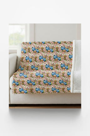 Delaware Flora & Fauna Sherpa Blanket - London Penny Gift Wrap
