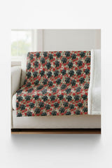 The Mistletoe Watcher Sherpa Blanket - London Penny Gift Wrap