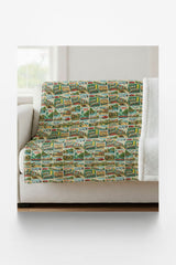 New Jersey Postcard Memories Sherpa Blanket - London Penny Gift Wrap