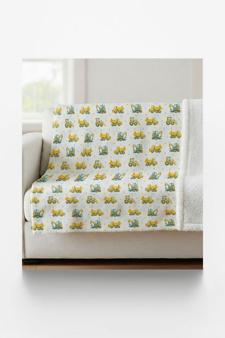 Under Construction Sherpa Blanket - London Penny Gift Wrap