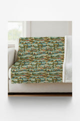Oregon Postcard Memories Sherpa Blanket - London Penny Gift Wrap