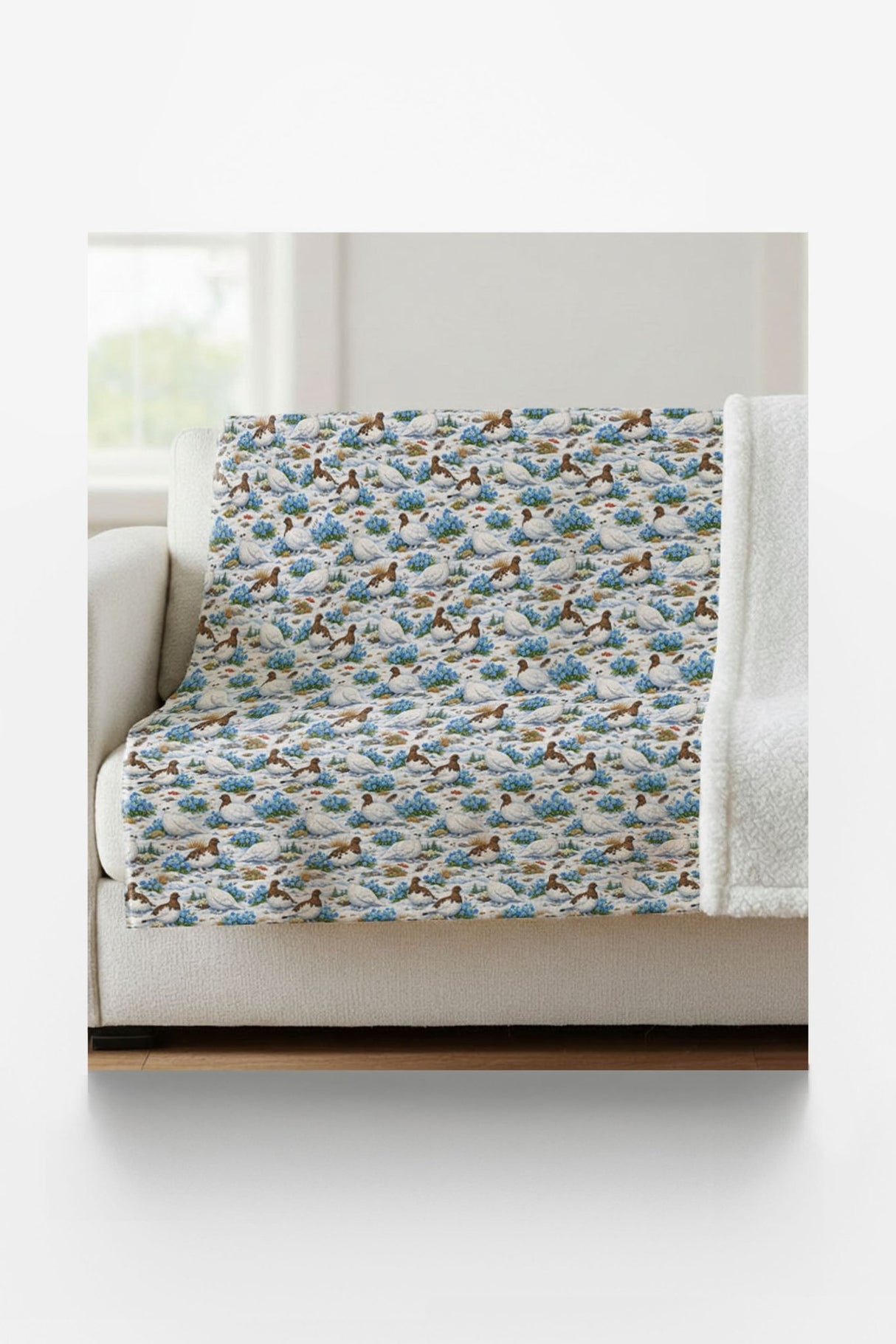 Alaska Flora & Fauna Sherpa Blanket - London Penny Gift Wrap