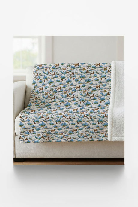 Alaska Flora & Fauna Sherpa Blanket - London Penny Gift Wrap