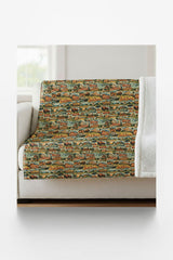 South Dakota Postcard Memories Sherpa Blanket - London Penny Gift Wrap