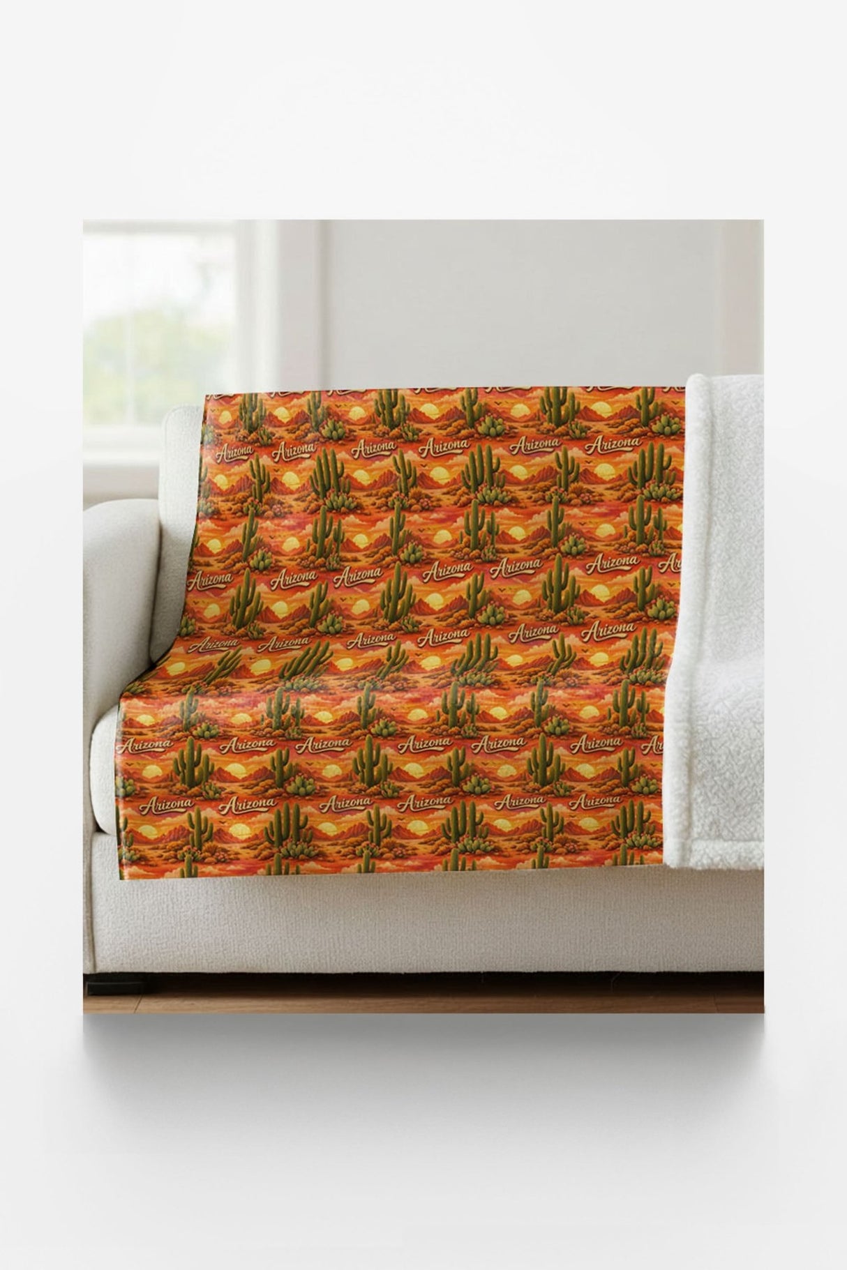 Arizona Desert Sun Sherpa Blanket - London Penny Gift Wrap