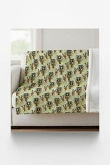 Scarf & Spruce Sherpa Blanket - London Penny Gift Wrap