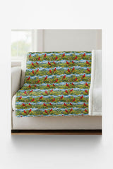 Kentucky Flora & Fauna Sherpa Blanket - London Penny Gift Wrap