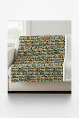 Michigan Postcard Memories Sherpa Blanket - London Penny Gift Wrap
