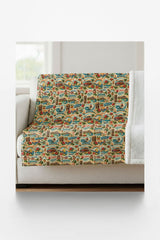 Hawaii Postcard Memories Sherpa Blanket - London Penny Gift Wrap