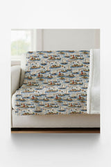 Connecticut Coastal New England Sherpa Blanket - London Penny Gift Wrap