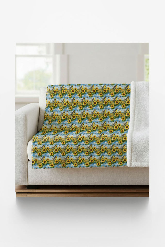 Kansas Flora & Fauna Sherpa Blanket - London Penny Gift Wrap