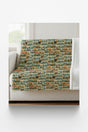 North Carolina Postcard Memories Sherpa Blanket - London Penny Gift Wrap