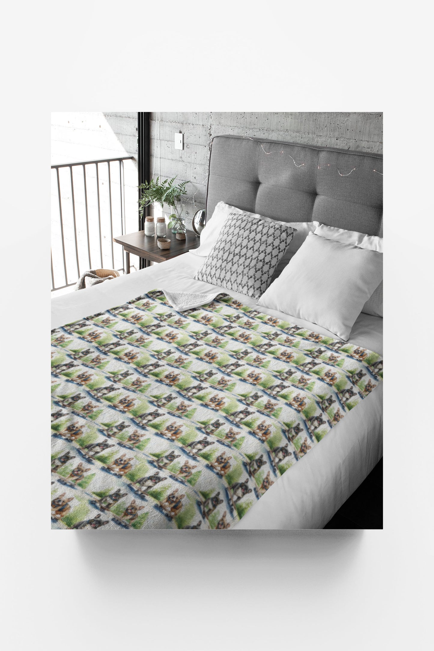 Frenchie Street Skates Sherpa Blanket