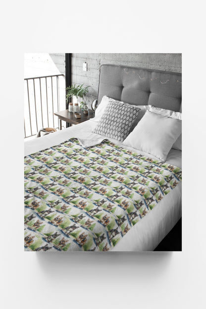 Frenchie Street Skates Sherpa Blanket