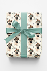 Cowboy Pug Wrapping Paper | Michelle Gilsey | Artist Corner