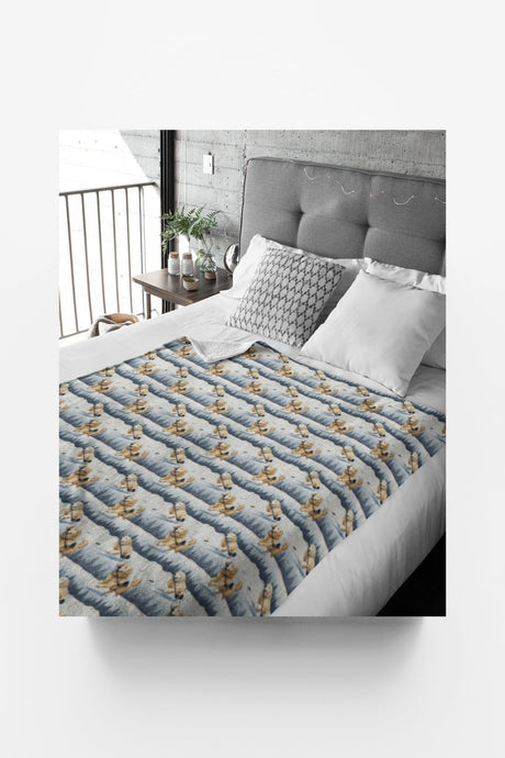 Game On, Goldens! Sherpa Blanket - London Penny Gift Wrap