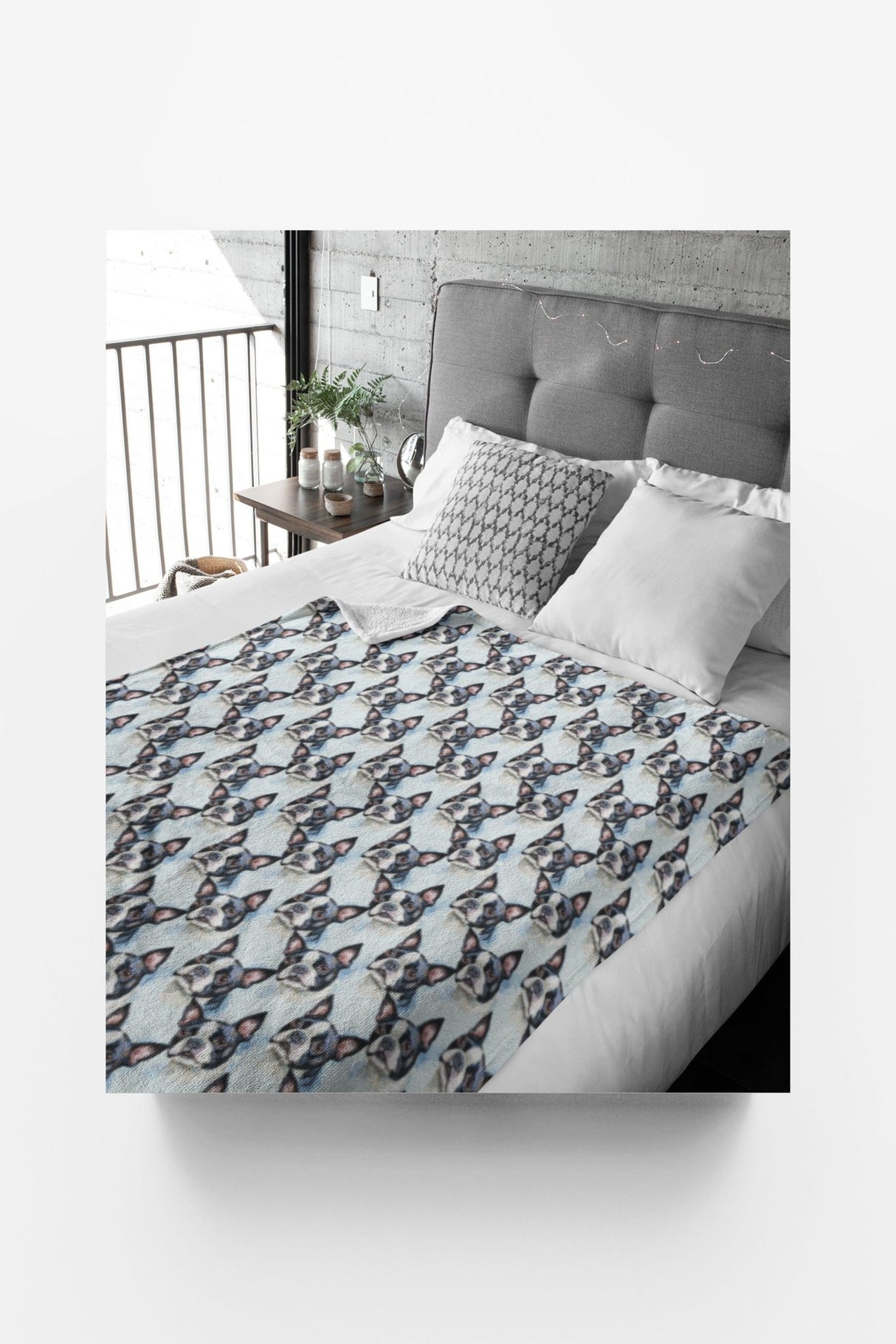 Boston Bounce! Sherpa Blanket - London Penny Gift Wrap