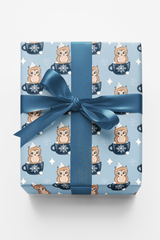 Cocoa Owl Wrapping Paper | Michelle Gilsey | Artist Corner