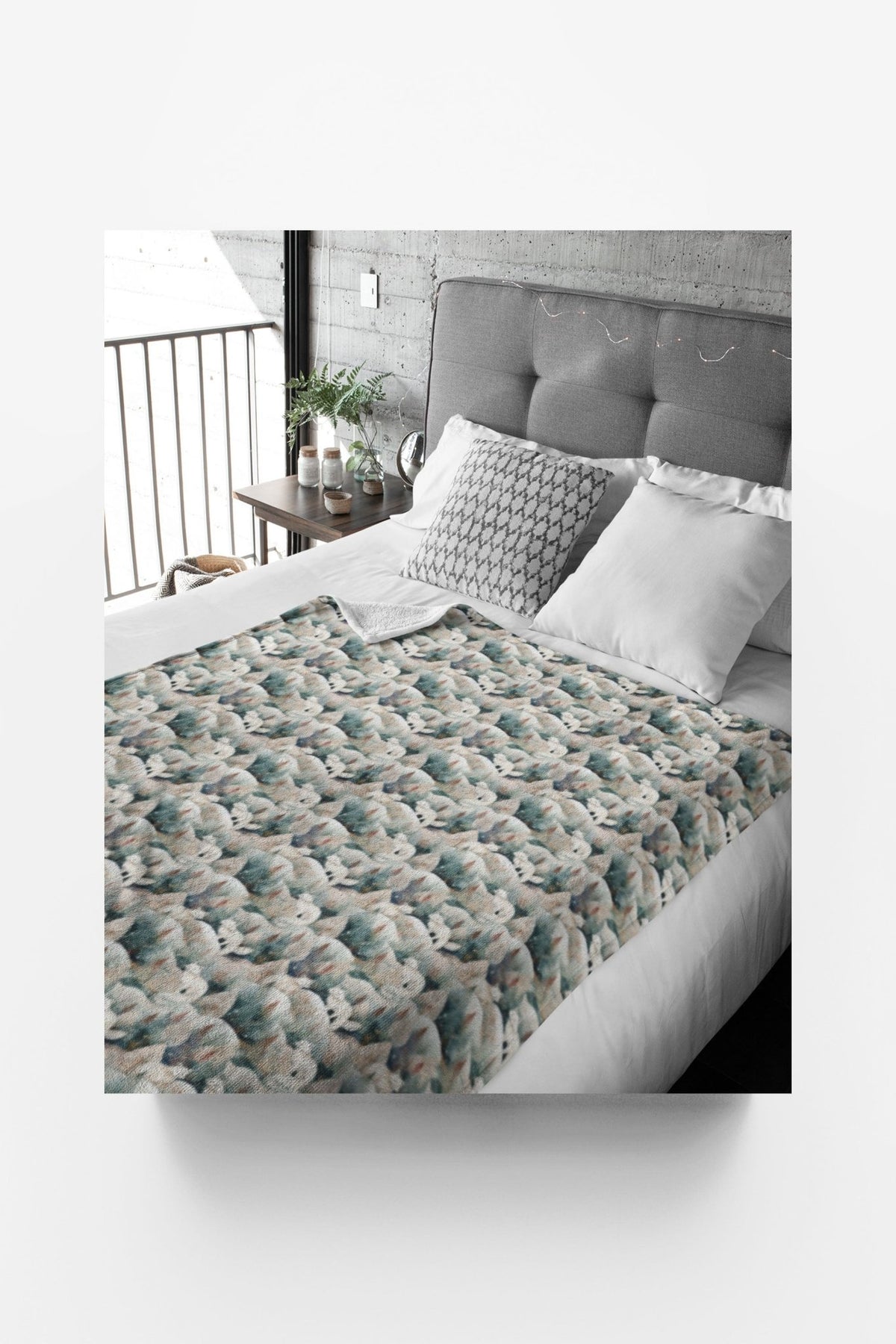 Northlight Fox Sherpa Blanket - London Penny Gift Wrap