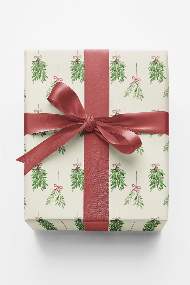 Kissmas Wrapping Paper | Michelle Gilsey | Artist Corner - London Penny Gift Wrap